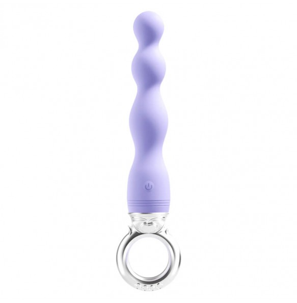 MizzZee - Ring Pulling Anal Beads (Chargeable - Purple)